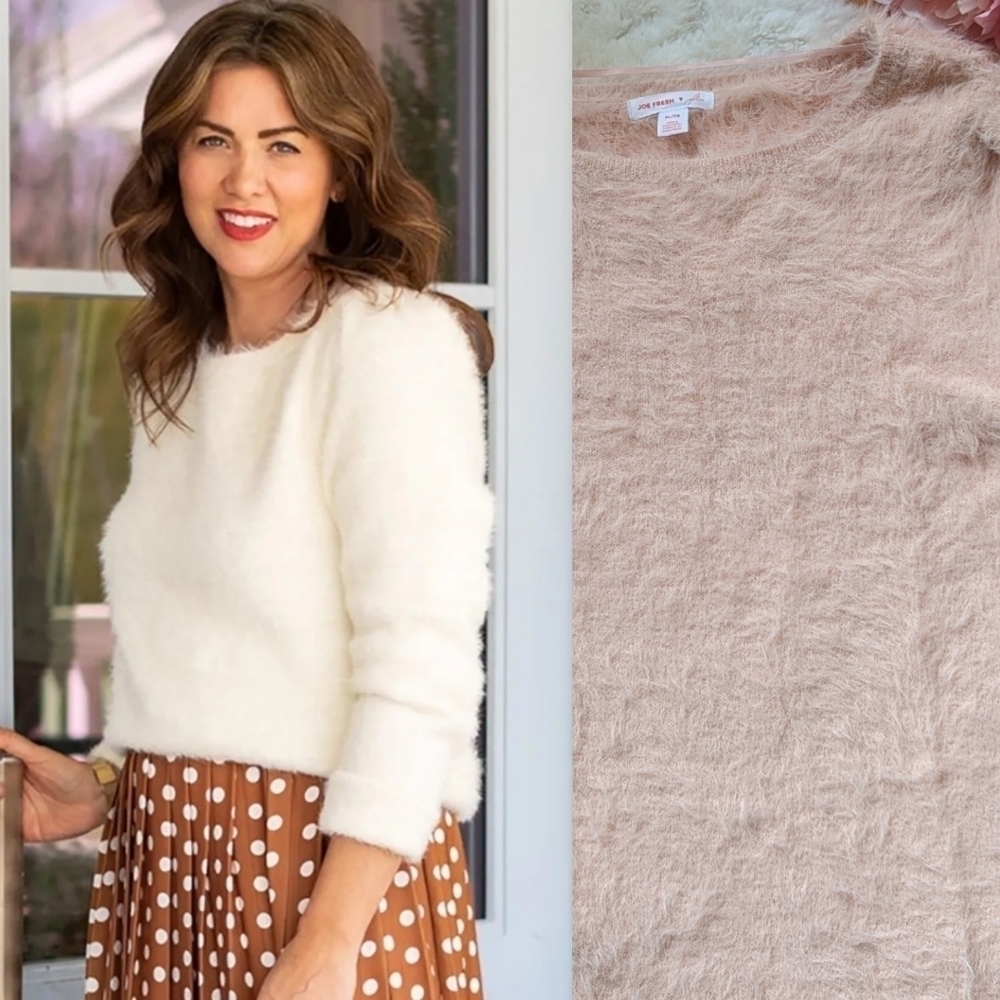 Joe FRESH X JILLIAN HARRIS soft textured tori knit pullover sweater women's XL
